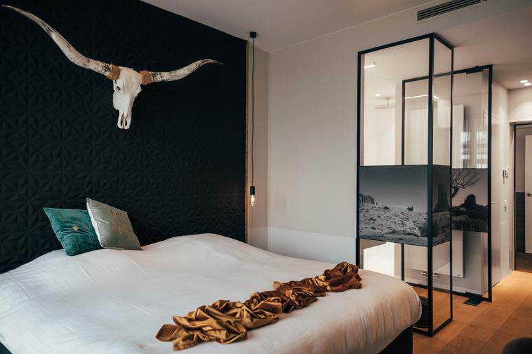 Luxe tweepersoonskamer bij Hotel Shamrock Tielt