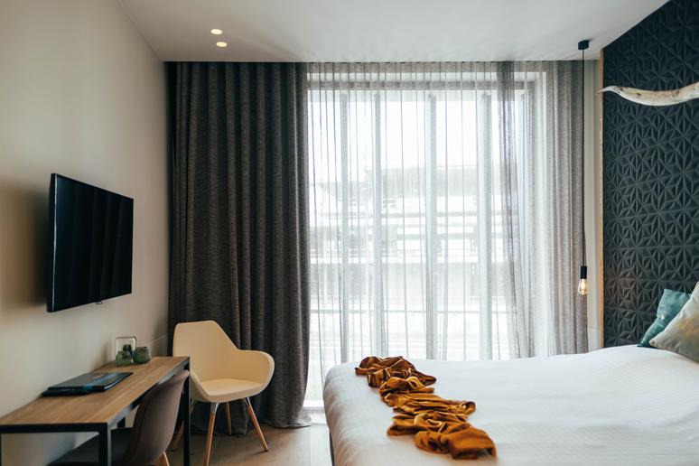 Luxe tweepersoonskamer bij Hotel Shamrock Tielt